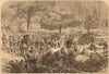 The Third Anglo-Ashanti War: Headquarters at the Battle of Amoaful. Ghana 1874