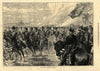 The Emperor of Russia at Woolwich. London. Militaria 1874 old antique print