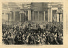 State ball at Buckingham Palace in honour of the Emperor of Russia 1874 print