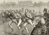 Dublin University Athletic club sports in College Park. Ireland 1874 old print