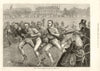 Dublin University Athletic club sports in College Park. Ireland 1874 old print