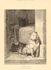 Low Life, by Sir Edwin Landseer. Dogs 1874 old antique vintage print picture