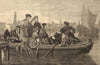 Albert Durer sketching the Panorama of Antwerp in 1520, by John Neuhuys 1874