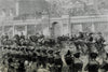 The royal entry into London: sailors at the Admiralty saluting. Royalty 1874