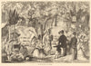 The Fete des Loges at St. Germain. Paris. Society 1874 old antique print