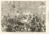 Prince & Princess of Wales passing up Bull Street, Birmingham 1874 old print