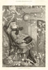 A Christmas Dream, by Kate Greenaway. Children. Fantasy 1874 old antique print