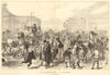 The horse-market at Islington. Drawn by C. Robinson. London 1874 old print