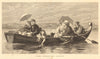 The pleasure party. Family. Boats 1874 old antique vintage print picture