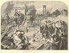 Nero amongst the ruins of Rome. From the picture by Karl Piloty. Classics 1874