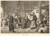 The arrest. From the picture by Lasch. Police. Militaria 1874 old print