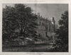 Warwick Castle. Warwickshire 1874 old antique vintage print picture
