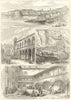 Dalmatia. Dubrovnik. Kotor. Zadar. Croatia 1875 old antique print picture
