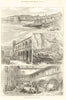 Dalmatia. Dubrovnik. Kotor. Zadar. Croatia 1875 old antique print picture