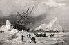 A nip in Melville Bay, off the Devil's Thumb. Greenland. Arctic expedition 1875