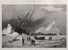 A nip in Melville Bay, off the Devil's Thumb. Greenland. Arctic expedition 1875