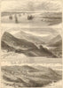 Rio Tinto mines, southern Spain. Huelva. Railway. Villages & mines 1875 print