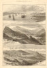 Rio Tinto mines, southern Spain. Huelva. Railway. Villages & mines 1875 print