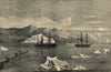 Arctic Expedition Alert towing Discovery Icebergs Disko mountains Greenland 1875