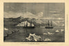 Arctic Expedition Alert towing Discovery Icebergs Disko mountains Greenland 1875