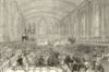 Christmas Day service Calcutta (Kolkata) cathedral Prince of Wales. India 1876