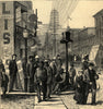 American Centennial Exhibition: a street in Philadelphia. Pennsylvania 1876