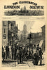 American Centennial Exhibition: a street in Philadelphia. Pennsylvania 1876