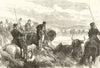 Throwing bulls at Seville. Prince of Wales (later King Edward VII). Spain 1876