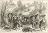 Serbian-Turkish War: Herzegovinian refugees between Belosavé & Goslitch 1876