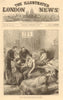 Serbian-Turkish War: Wounded Serbians in the Hospital at Uzice. Serbia 1876