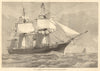 H. M. S. Tourmaline, the new flagship of the West African Squadron 1876 print