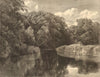 Autumnal Solitude. Landscapes 1876 old antique vintage print picture