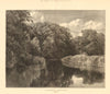 Autumnal Solitude. Landscapes 1876 old antique vintage print picture