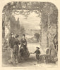 The Princess of Wales at Athens: in the Royal Palace gardens. Greece 1877