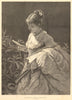 Counting her conquests, by E. F. Brewtnall. Pretty Ladies. Fine arts 1877