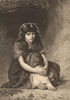 Mliss, by E Long. Pretty Ladies 1877 old antique vintage print picture
