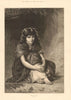 Mliss, by E Long. Pretty Ladies 1877 old antique vintage print picture