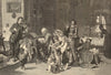 Morning Hymn at Sebastian Bach's, by TE Bartoszyce. Germany 1877 old print