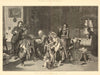 Morning Hymn at Sebastian Bach's, by TE Bartoszyce. Germany 1877 old print