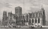 York Minster. Yorkshire. Churches 1878 old antique vintage print picture