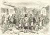 The Austrian Occupation of Herzegovina: Grahovo street scene. Bosnia 1878