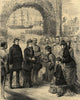 Princess Louise given flowers on landing at Halifax, Nova Scotia. Canada 1878