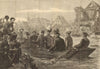 Emperor of Austria at Szeged Seghedin Segedin during the flood. Hungary 1879