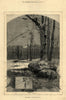 The month: January. Landscapes. Fine arts 1880 old antique print picture
