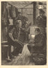 A forecastle yarn. Portraits. Ships 1880 old antique vintage print picture