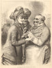 The General Election: canvassing. Portraits. Politics 1880 old antique print