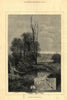 The Month: May. Landscapes. Fine arts 1880 old antique vintage print picture