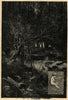 The month: June. Landscapes. Fine arts 1880 old antique vintage print picture