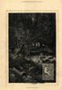 The month: June. Landscapes. Fine arts 1880 old antique vintage print picture