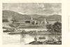 St. Benedict's College & Monastery, Fort Augustus, Caledonian Canal 1880 print